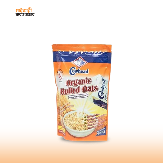 Cowhead Rolled Oats Baby Oats (500 gm) Original কাউহেড রোল্ড ওটস বেবি ওটস (৫০০ গ্রাম) অরিজিনাল | Cowhead Rolled Oats Baby Oats - Image 1