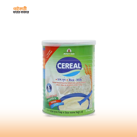 Mother's Smile Cereal Rice & Milk Tin (400gm)