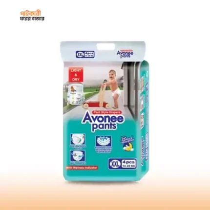 অ্যাভোনি প্যান্ট বেবি ডায়াপার XXL (১৪-২৫ কেজি) (৪ পিস ) | Avonee Pant Baby Diaper XXL