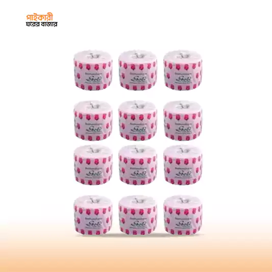 Bashundhara Toilet Tissue Regular Gold (12Rolls) বসুন্ধরা টয়লেট টিস্যু রেগুলার গোল্ড (12 রোলস) | Bashundhara Toilet Tissue Regular Gold - Image 1