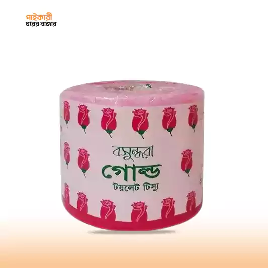 Bashundhara Toilet Tissue Regular Gold (1Rolls) বসুন্ধরা টয়লেট টিস্যু রেগুলার গোল্ড (1 রোলস) | Bashundhara Toilet Tissue Regular Gold (1Rolls) - Image 1