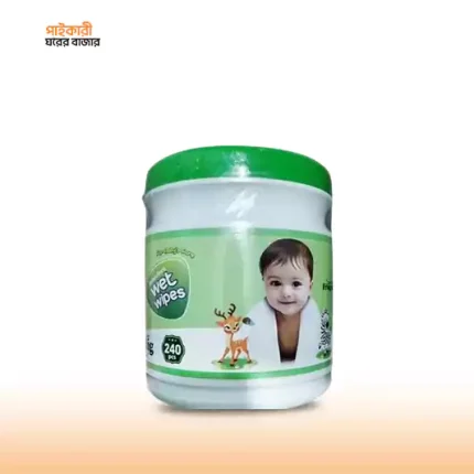 বসুন্ধরা ওয়েট ওয়াইপস ফর বেবি (২৪০ পিস) | Bashundhara Wet Wipes for Baby