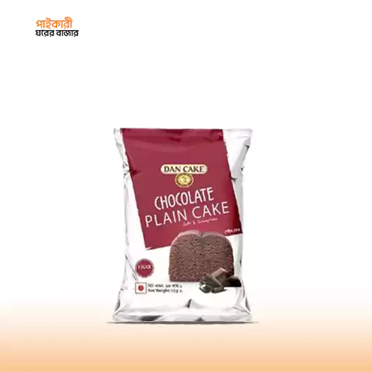 DAN CAKE Chocolate Plain Cake (Single Slice) (18gm) ড্যান কেক চকোলেট প্লেইন কেক (18 গ্রাম) | DAN CAKE Chocolate Plain Cake (18gm) - Image 1