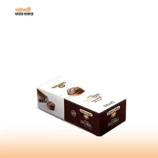 DAN CAKE Chocolate Swiss Roll (200gm) ড্যান কেক চকোলেট সুইস রোল | DAN CAKE Chocolate Swiss Roll - Image 1