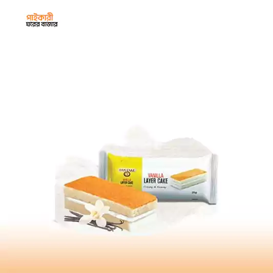 DAN CAKE Vanilla Layer Cake (27gm) ড্যান কেক ভ্যানিলা লেয়ার কেক (২৭ গ্রাম) | DAN CAKE Vanilla Layer Cake (27gm) - Image 1