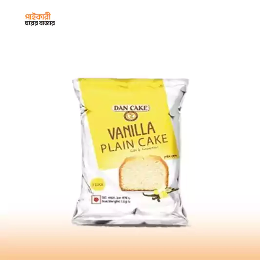 DAN CAKE Vanilla Plain Cake (Single Slice) (18gm) ড্যান কেক ভ্যানিলা প্লেইন কেক (১৮ গ্রাম) | DAN CAKE Vanilla Plain Cake (18gm) - Image 1