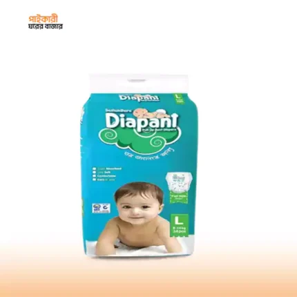 ডায়াপ্যান্ট বেবি প্যান্ট ডায়াপার এল (9-14 কেজি) (34 পিস) | Diapant Baby Pant Diaper L