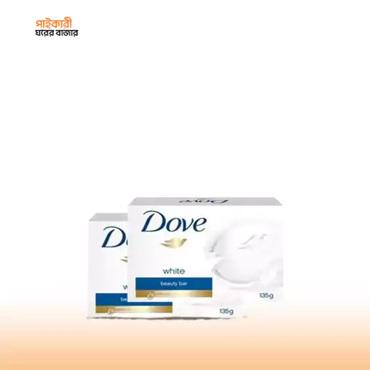 Dove Beauty Bar Soap White 135g (Bundle of 2) ডাভ বিউটি বার সোপ হইট ১৩৫ গ্রাম (বান্ডেল অফ ২) | Dove Beauty Bar Soap White 135g (Bundle of 2) - Image 1