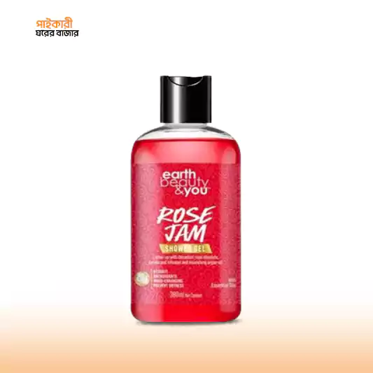 Earth Beauty & You Shower Gel Rose Jam (380ml) আর্থ বিউটি অ্যান্ড ইউ শাওয়ার জেল রোজ জ্যাম (৩৮০ মিলি) | Earth Beauty & You Shower Gel Rose Jam (380ml) - Image 1