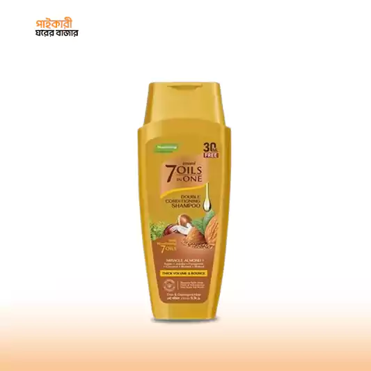 Emami 7 Oils in One Double Conditioning Shampoo Mystic Olive (170ml ইমামি ৭ অয়েল ইন ওয়ান ডাবল কন্ডিশনিং শ্যাম্পু মিস্টিক অলিভ (১৭০ মিলি) | Emami 7 Oils in One Double Conditioning Shampoo Mystic Olive - Image 1