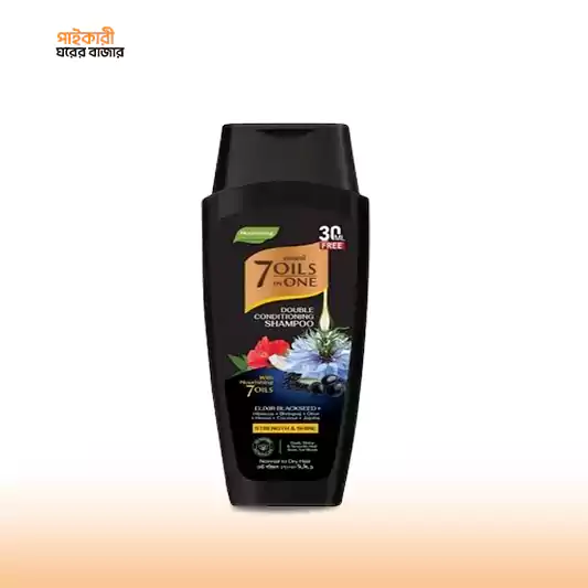 Emami 7 Oils in One Double Conditioning Shampoo with Elixir Blackseed (170ml) এলিক্সির ব্ল্যাকসিড ইমামি ৭ অয়েলস ইন ওয়ান ডাবল কন্ডিশনিং শ্যাম্পু (১৭০ মিলি) | Emami 7 Oils in One Double Conditioning Shampoo with Elixir Blackseed - Image 1