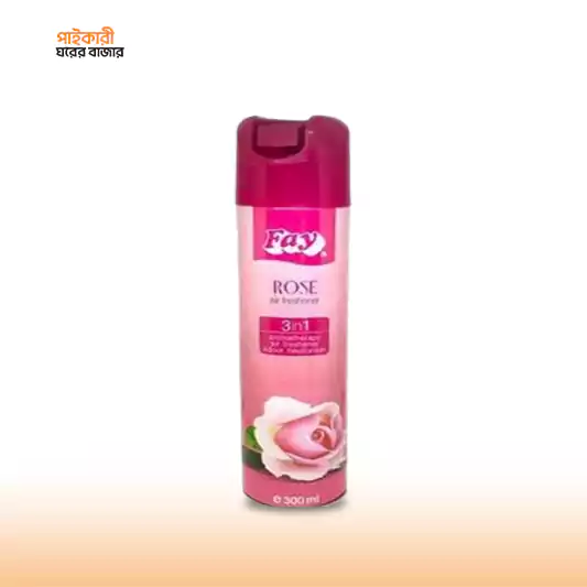 Fay Air Freshener Rose 3 in 1 (300ml) ফে এয়ার ফ্রেশনার রোজ ৩ ইন ১ (৩০০ মিলি) | Fay Air Freshener Rose 3 in 1 - Image 1