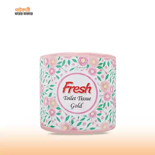 Fresh Toilet Tissue Paper Gold (1pcs) ফ্রেশ টয়লেট টিস্যু পেপার গোল্ড (১পিস) | Fresh Toilet Tissue Paper Gold (1pcs) - Image 1