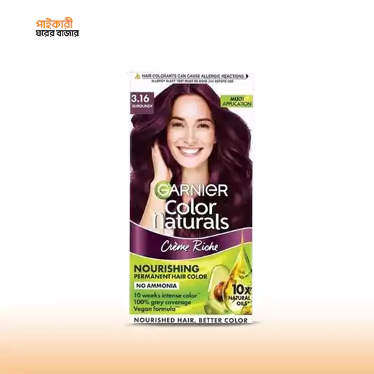 Garnier Color Burgundy Naturals Shade- 3.16 (130ml) গার্নিয়ার কালার বারগান্ডি ন্যাচারালস শেড- ৩.১৬ (১৩০ মিলি) | Garnier Color Burgundy Naturals Shade - Image 1