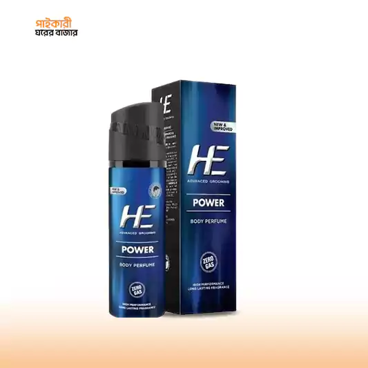 HE POWER Advanced Grooming Body Perfume (120ml) হি পাওয়ার অ্যাডভান্সড গ্রুমিং বডি পারফিউম (১২০ মিলি) | HE POWER Advanced Grooming Body Perfume - Image 1
