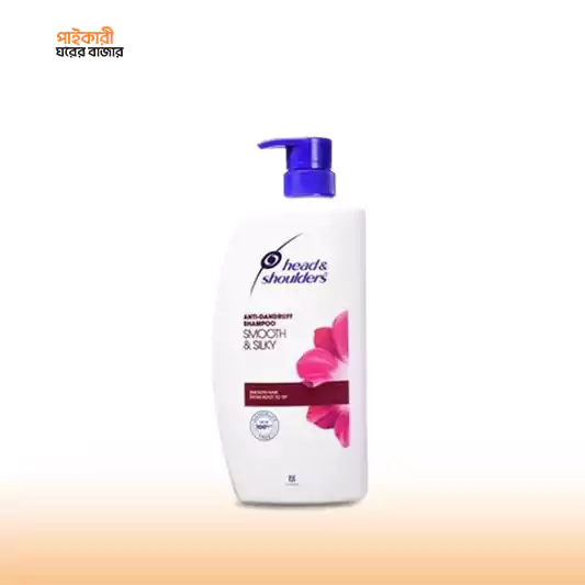 Head & Shoulders Smooth & Silky Anti Dandruff Shampoo (650ml) হেড অ্যান্ড সল্ডারস স্মথ অ্যান্ড সিল্কি আন্টি ডেন্ডফ শ্যাম্পু (650 মিলি) | Head & Shoulders Smooth & Silky Anti Dandruff Shampoo - Image 1