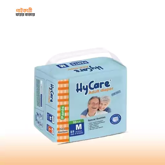 Hycare Adult Diaper Pant- M (10 pcs) হাইকেয়ার অ্যাডাল্ট ডায়াপার প্যান্ট- এম (১০ পিস) | Hycare Adult Diaper Pant- M (10 pcs) - Image 1