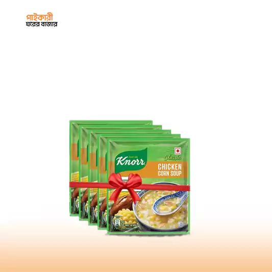 Knorr Soup Chicken Corn (24g) (Bundle of 5pcs) নর স্যুপ চিকেন কর্ন (২৪ গ্রাম) (৫ পিসের বান্ডিল) | Knorr Soup Chicken Corn (24g) (Bundle of 5pcs) - Image 1