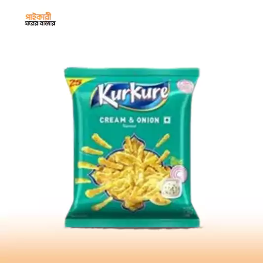 Kurkure Cream & Onion Chips (37gm) কুরকুরে ক্রিম এন্ড অনিওন চিপস | Kurkure Cream And Onion Chips - Image 1