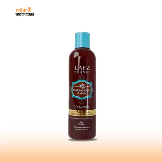 LAFZ Bhringaraj and Amla Anti-Hair Fall Herbal Shampoo (200ml) লাফয ভৃঙ্গরাজ এন্ড আমলা অ্যান্টি-হেয়ার ফল হারবাল শ্যাম্পু (200ml) | LAFZ Bhringaraj and Amla Anti-Hair Fall Herbal Shampoo - Image 1