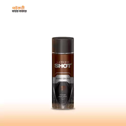 LAYER'R SHOT DARK COCOA LONG LASTING BODY SPRAY (120ml) লেয়ার'র শট ডার্ক কোকো লং লাস্টিং বডি স্প্রে (১২০ মিলি) | LAYER'R SHOT DARK COCOA LONG LASTING BODY SPRAY (120ml) - Image 1