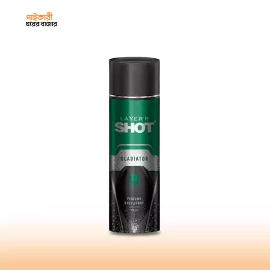 LAYER'R SHOT GLADIATOR LONG LASTING BODY SPRAY (120ml) লেয়ার'র শট গ্ল্যাডিয়েটর লং লাস্টিং বডি স্প্রে (১২০ মিলি) | LAYER'R SHOT GLADIATOR LONG LASTING BODY SPRAY - Image 1