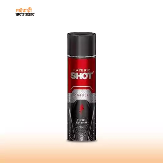 LAYER'R SHOT STALLION LONG LASTING BODY SPRAY (120ml) লেয়ার'র শট স্ট্যালিয়ন লং লাস্টিং বডি স্প্রে (১২০ মিলি) | LAYER'R SHOT STALLION LONG LASTING BODY SPRAY - Image 1
