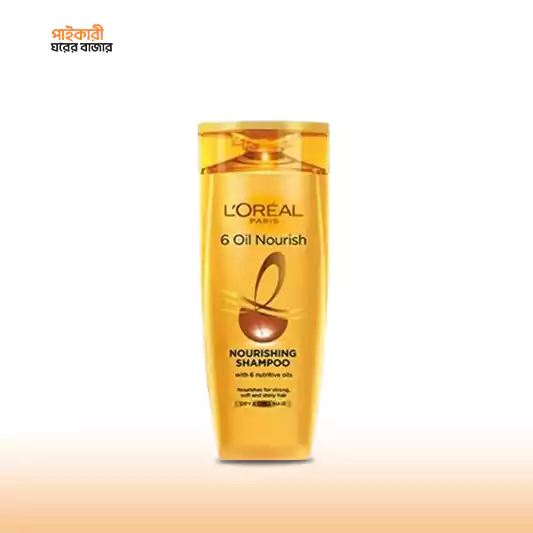 L’Oreal Paris 6 Oil Nourish Shampoo (180ml) ল’রিয়াল প্যারিস এলভাইভ এক্সট্রাঅর্ডিনারি অয়েল শ্যাম্পু ফর ড্রাই হেয়ার (৪০০ মিলি) | L’Oreal Paris Elvive Extraordinary Oil Shampo - Image 1