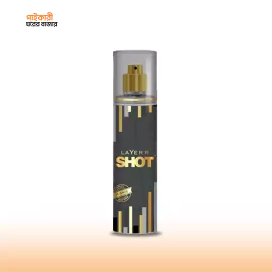 Layer’r Shot Body Spray For Men Gold Iconic (135ml) লেয়ার'র শট বডি স্প্রে ফর মেন গোল্ড আইকনিক (১৩৫ মিলি) | Layer’r Shot Body Spray For Men Gold Iconic - Image 1
