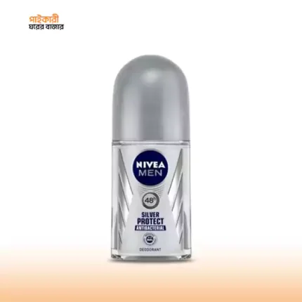 নিভিয়া ম্যান রোল অন সিলভার প্রোটেক্ট (৫০ মিলি) | NIVEA MEN Roll On Silver Protect