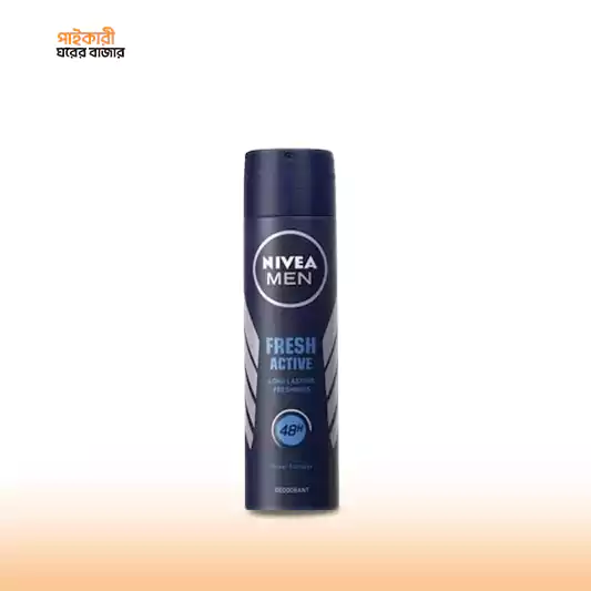 Nivea Men Body Spray Fresh Active (150ml) নিভিয়া মেন বডি স্প্রে ফ্রেশ অ্যাক্টিভ (১৫০ মিলি) | Nivea Men Body Spray Fresh Active (150ml) - Image 1