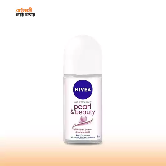Nivea Pearl and Beauty Deodorant Roll-on (50ml) নিভিয়া পার্ল অ্যান্ড বিউটি ডিওডোরেন্ট রোল-অন (৫০ মিলি) | Nivea Pearl and Beauty Deodorant Roll-on - Image 1