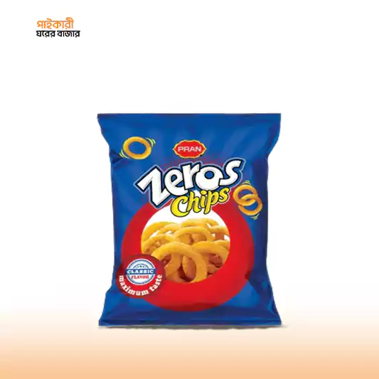 PRAN Zeros Chips Classic Flavor প্রাণ জিরোস চিপস ক্লাসিক ফ্লেভার | PRAN Zeros Chips Classic Flavor - Image 1