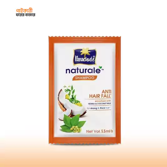Parachute Naturale Anti Hair Fall Shampoo (5.5ml X 12 pcs) প্যারাসুট ন্যাচারাল অ্যান্টি হেয়ার ফল শ্যাম্পু (৫.৫ মিলি X ১২ পিস) | Parachute Naturale Anti Hair Fall Shampoo - Image 1
