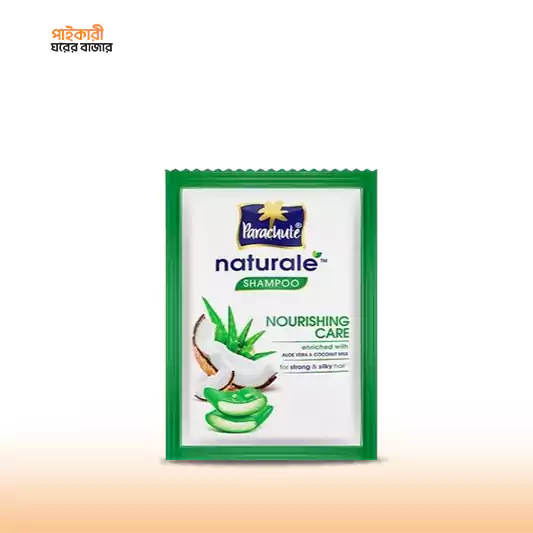 Parachute Naturale Nourishing Care Shampoo (5.25 ml X 12 pcs) (63 ml) প্যারাসুট ন্যাচারাল নারিশিং কেয়ার শ্যাম্পু (৫.২৫ মিলি X ১২ পিস) (৬৩ মিলি) | Parachute Naturale Nourishing Care Shampoo - Image 1