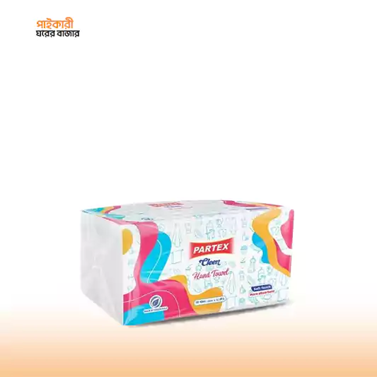 Partex Cleen Hand Towel (200X2 Ply) each পারটেক্স ক্লিন হ্যান্ড টাওয়েল (২০০X২ প্লাই) | Partex Cleen Hand Towel (200X2 Ply) - Image 1