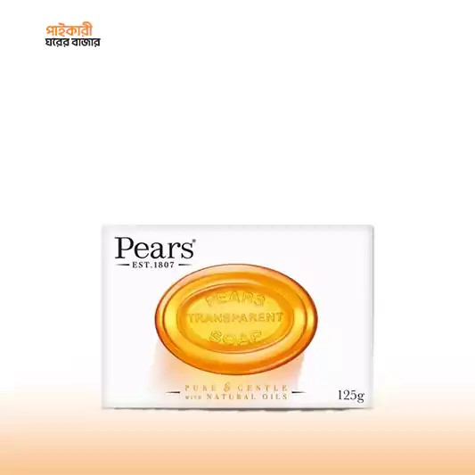 Pears Transparent Soap Amber Natural Oils (125gm পেয়ারস ট্রান্সপারেন্ট সোপ আম্বার ন্যাচারাল অয়েলস | Pears Transparent Soap Amber Natural Oils - Image 1