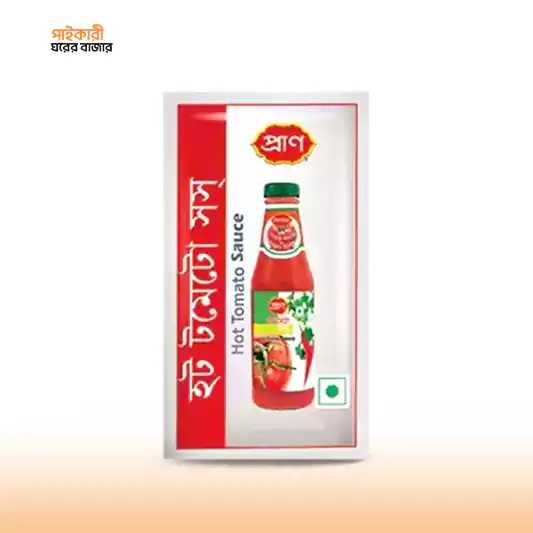 Pran Hot Tomato Sauce Mini (8gm × 10pcs) প্রাণ হট টমেটো সস মিনি (৮ গ্রাম × ১০ পিস) | Pran Hot Tomato Sauce Mini (8gm × 10pcs) - Image 1
