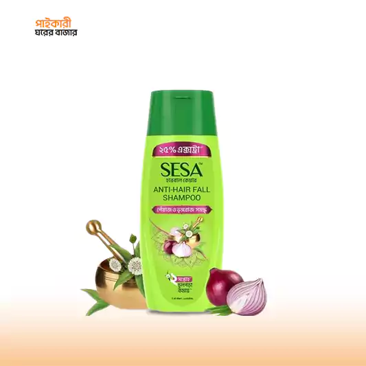 SESA Onion Herbal Shampoo 75ml + 25ml Extra (100ml) সিসা অনিয়ন হারবাল শ্যাম্পু 75 মিলি + 25 মিলি অতিরিক্ত (100 মিলি | SESA Onion Herbal Shampoo 75ml + 25ml Extra - Image 1