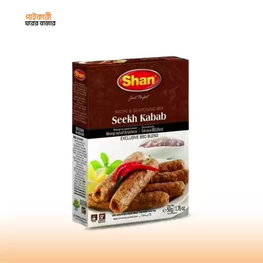 Shan Seekh Kabab Masala Mix (50gm) শান সিখ কাবাব মসলা মিক্স (৫০ গ্রাম) | Shan Seekh Kabab Masala Mix (50gm) - Image 1