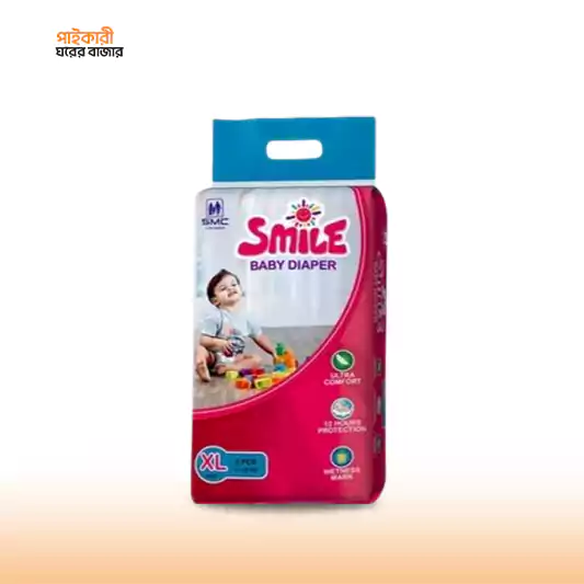 Smile Pants Diaper XL (12-17kg) (4pcs) স্মাইল প্যান্টস ডায়াপার এক্সএল (১২-১৭ কেজি) (৪ পিস) | Smile Pants Diaper XL - Image 1