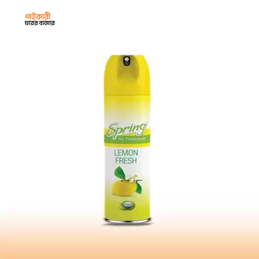 Spring Air Freshener (Lemon Fresh) (300ml) ,, স্প্রিং এয়ার ফ্রেশনার ( লেমন ফ্রেশ) (৩০০ মিলি) | Spring Air Freshener (Lemon Fresh) - Image 1