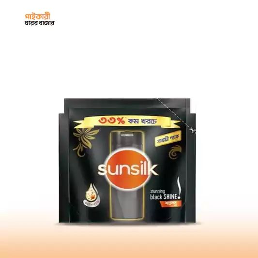 Sunsilk Stunning Black Shine Shampoo Pack (75ml) সানসিল্ক স্টানিং ব্ল্যাক শাইন শ্যাম্পু প্যাক (৭৫ মিলি ) | Sunsilk Stunning Black Shine Shampoo Pack - Image 1