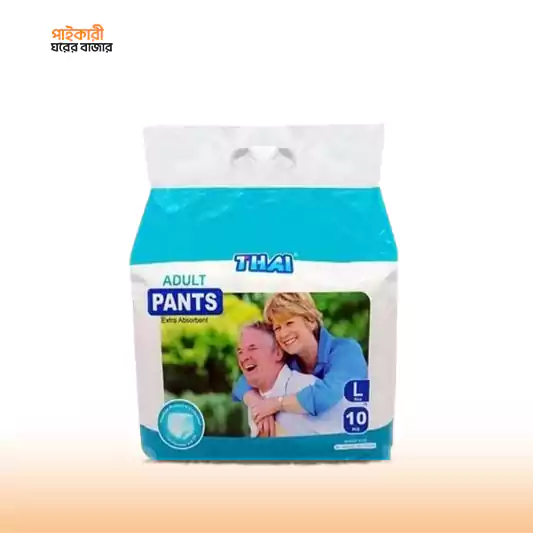 THAI Adult Pant Diaper L (10 Pcs) থাই অ্যাডাল্ট প্যান্ট ডায়াপার এল (১০ পিস) | THAI Adult Pant Diaper L (10 Pcs) - Image 1
