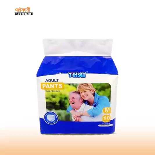 THAI Adult Pant Diaper M (10 pcs) থাই অ্যাডাল্ট প্যান্ট ডায়াপার এম (১০ পিস) | THAI Adult Pant Diaper M (10 pcs) - Image 1