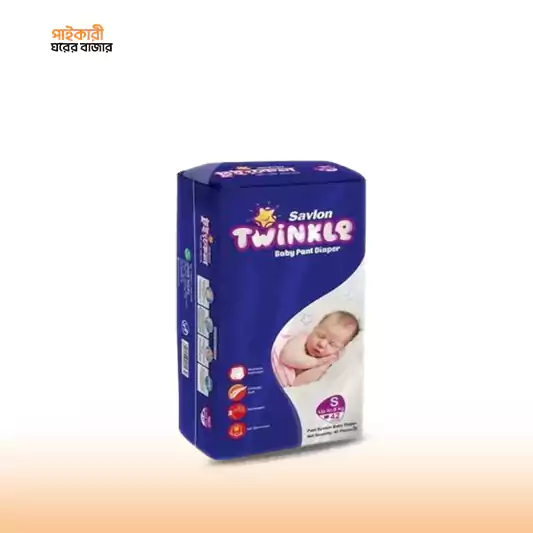 Twinkle Baby Diaper S (42 Pis) (0-8 kg) টুইঙ্কল বেবি ডায়াপার এস (৪২ পিস) (০-৮ কেজি) | Twinkle Baby Diaper S - Image 1