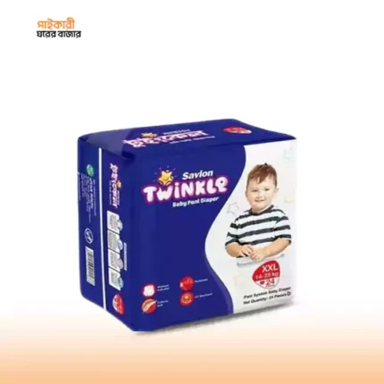 টুইঙ্কল বেবি প্যান্ট ডায়াপার- (XXL) ২৪ পিস (১৪-২৫ কেজি) | Twinkle Baby Pant Diaper- (XXL)