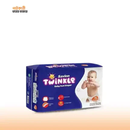 টুইঙ্কল প্যান্ট বেবি ডায়াপার এক্সএল (৩২ পিস) (১২-২০ কেজি) | Twinkle Pant Baby Diaper XL