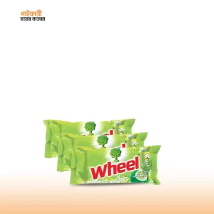 হুইল ওয়াশিং লন্ড্রি বার (১২৫ গ্রাম × ৩ পিস) | Wheel Washing Laundry Bar (125g × 3pcs)