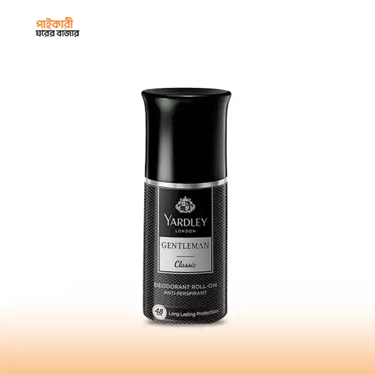 Yardley London Deodorant Roll On Gentleman Classic (50ml) ইয়ার্ডলি লন্ডন ডিওডোরেন্ট রোল অন জেন্টলম্যান ক্লাসিক (৫০ মিলি) | Yardley London Deodorant Roll On Gentleman - Image 1